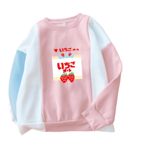 Y2K Strawberry Milk Jumper: Cute Summer Outfit for Trendy Vibes