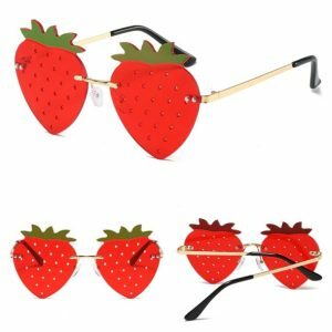 Y2K Strawberry Sunglasses for Summer Outfits & Aesthetic Looks