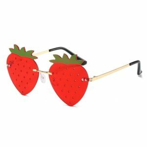 Y2K Strawberry Sunglasses for Summer Outfits & Aesthetic Looks