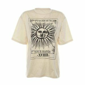 Y2K Sun and Moon Graphic Tee - Trendy Summer Outfit Essential