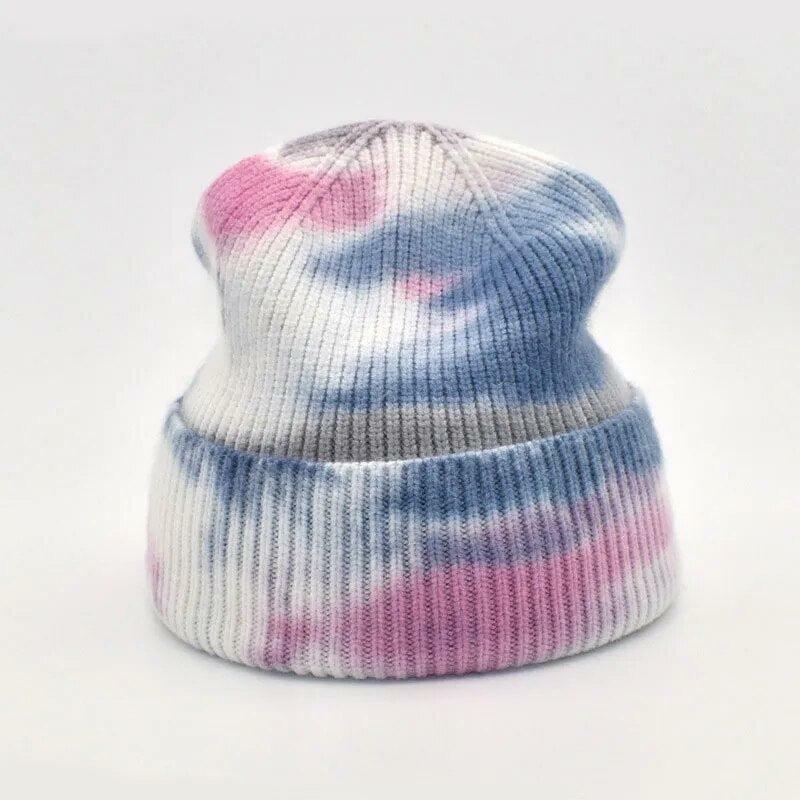 Y2K Tie Dye Beanie for Grunge Aesthetic and Summer Outfits