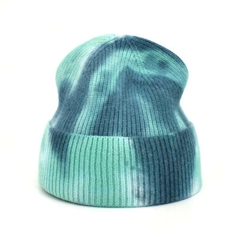 Y2K Tie Dye Beanie for Grunge Aesthetic and Summer Outfits