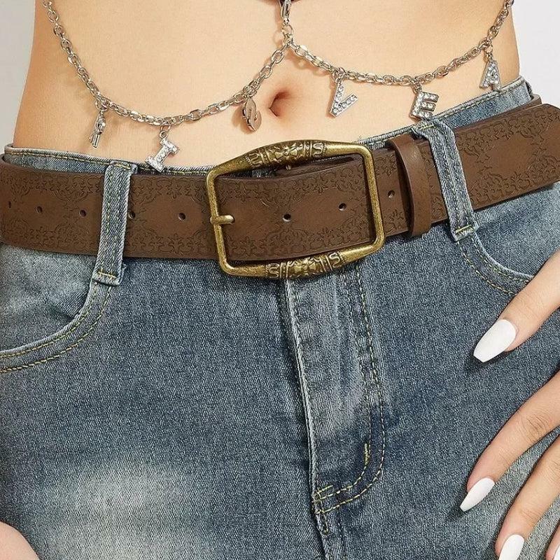 Y2K Vintage Belt: Elevate Your 90s Fashion and Grunge Aesthetic Outfits