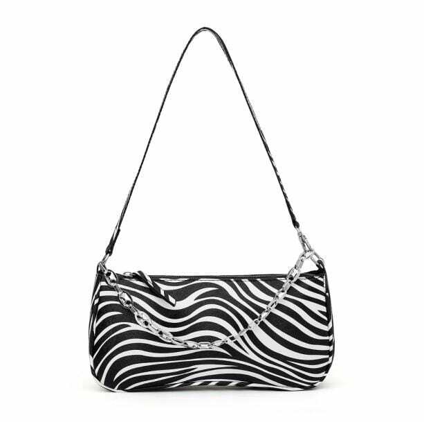 Zebra Print Handbag: Y2K Fashion Statement for Trendy Summer Outfits